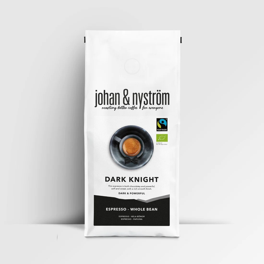 Kawa ziarnista Johan & Nyström Dark Knight Espresso 500 g – Doskonały wybór dla miłośników espresso