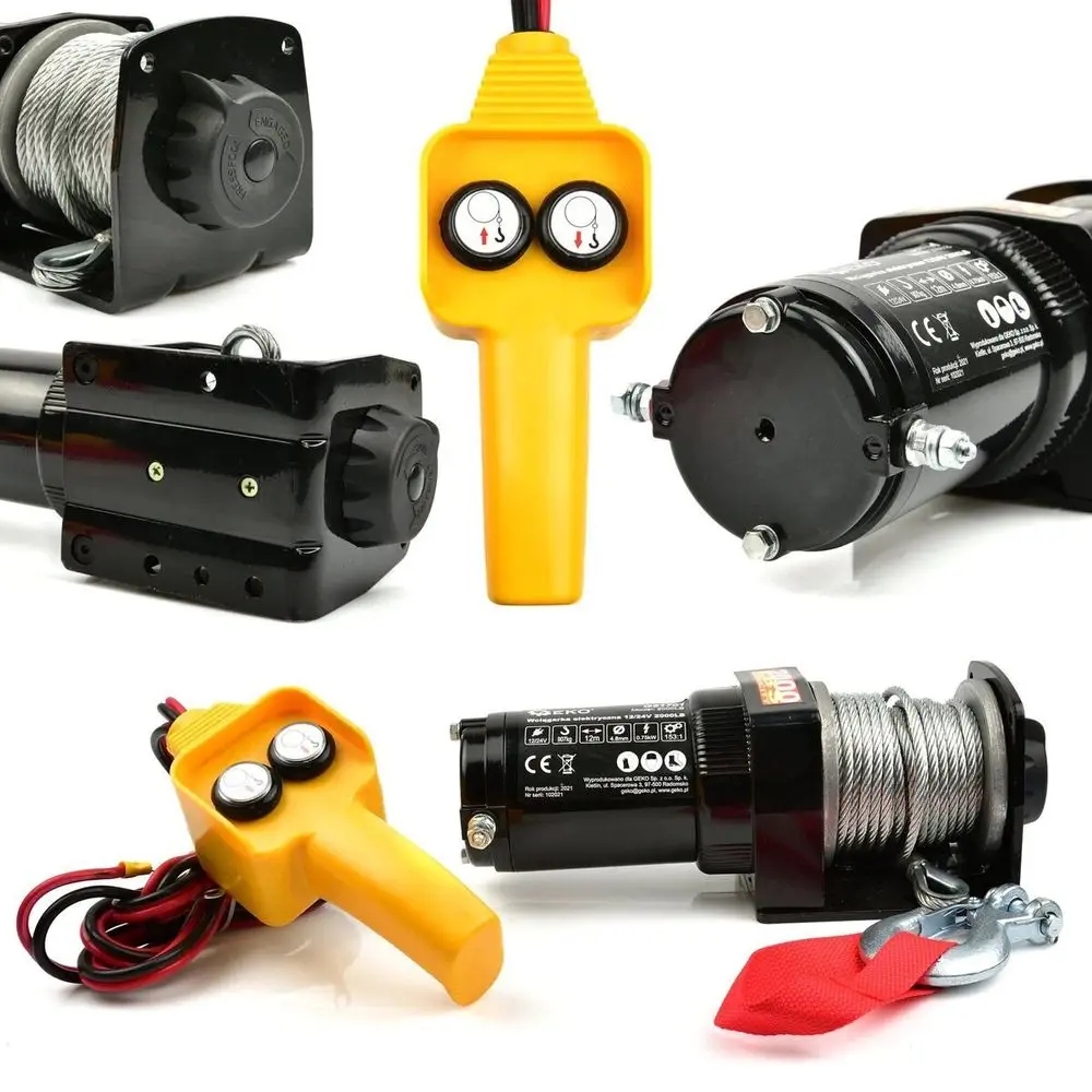 Geko Wyciągarka elektryczna 12V 2000LB – Niezawodna pomoc w trudnych warunkach