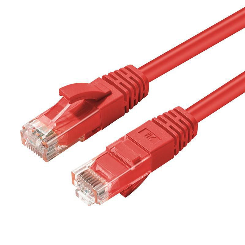 Kabel sieciowy RJ-45/RJ-45 kat. 6 5m Czerwony (UTP605R) – Wydajność i niezawodność w Twojej sieci