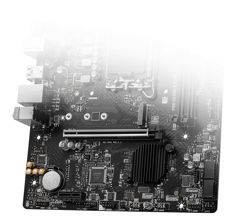 Płyta główna MSI PRO H610M-E DDR4 – Stabilna baza dla wydajności