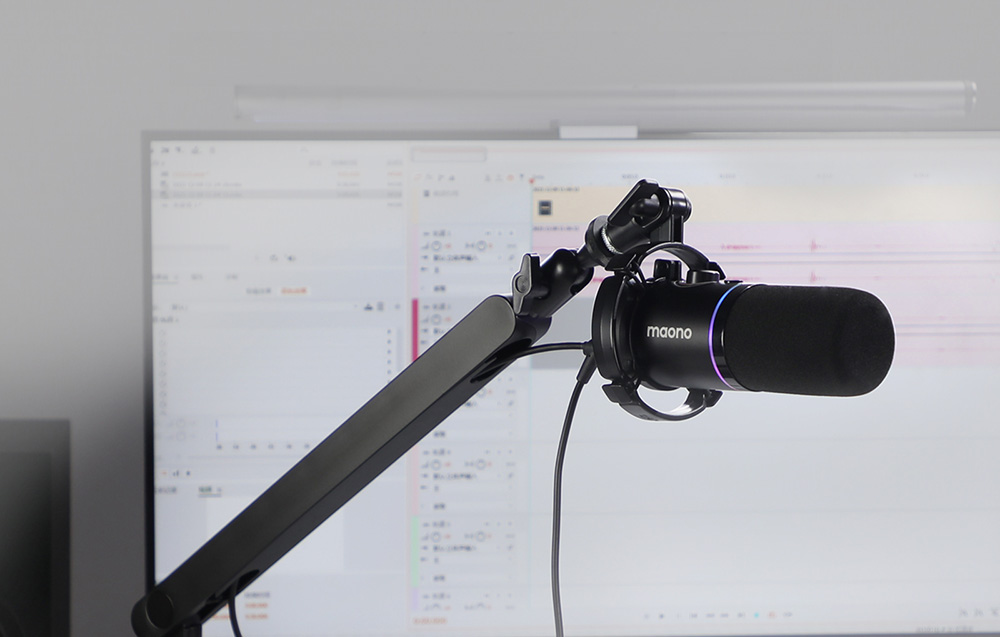 Niskoprofilowe ramię dla ergonomicznego użytkowania