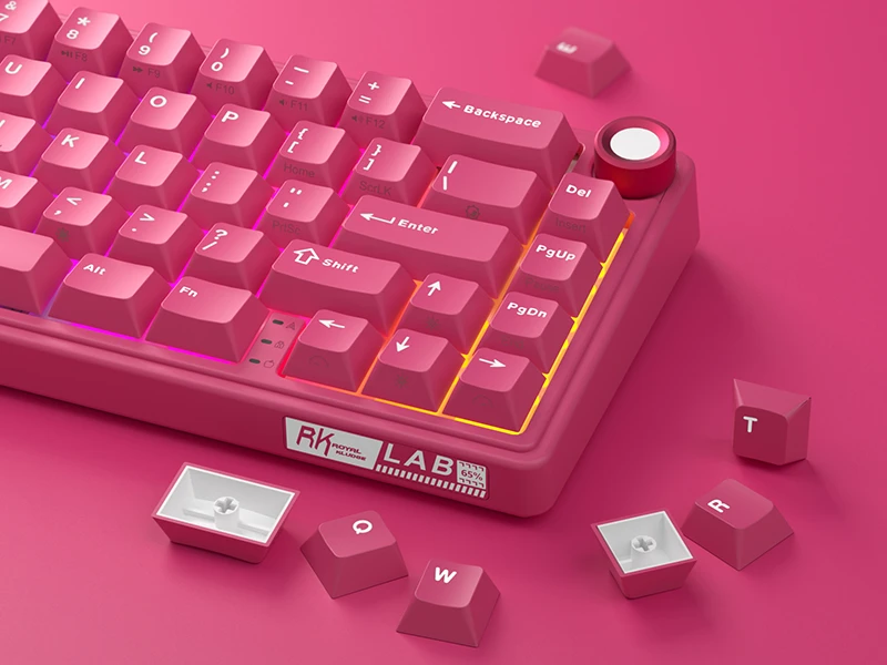 Klawiatura Gamingowa R65 Berry Red z Przełącznikami Beżowymi – Idealna do Gier i Pracy