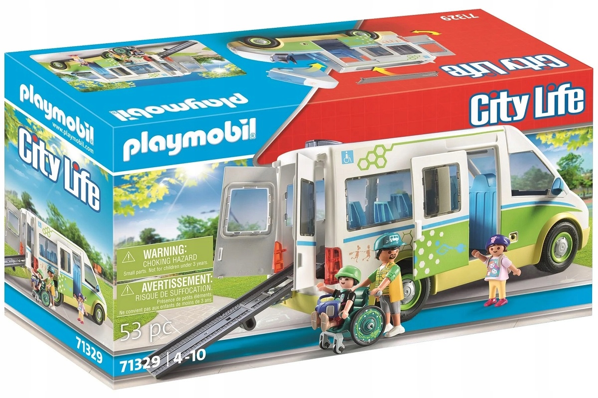 Playmobil - City Life Autobus szkolny 71329 – Idealna zabawa dla dzieci