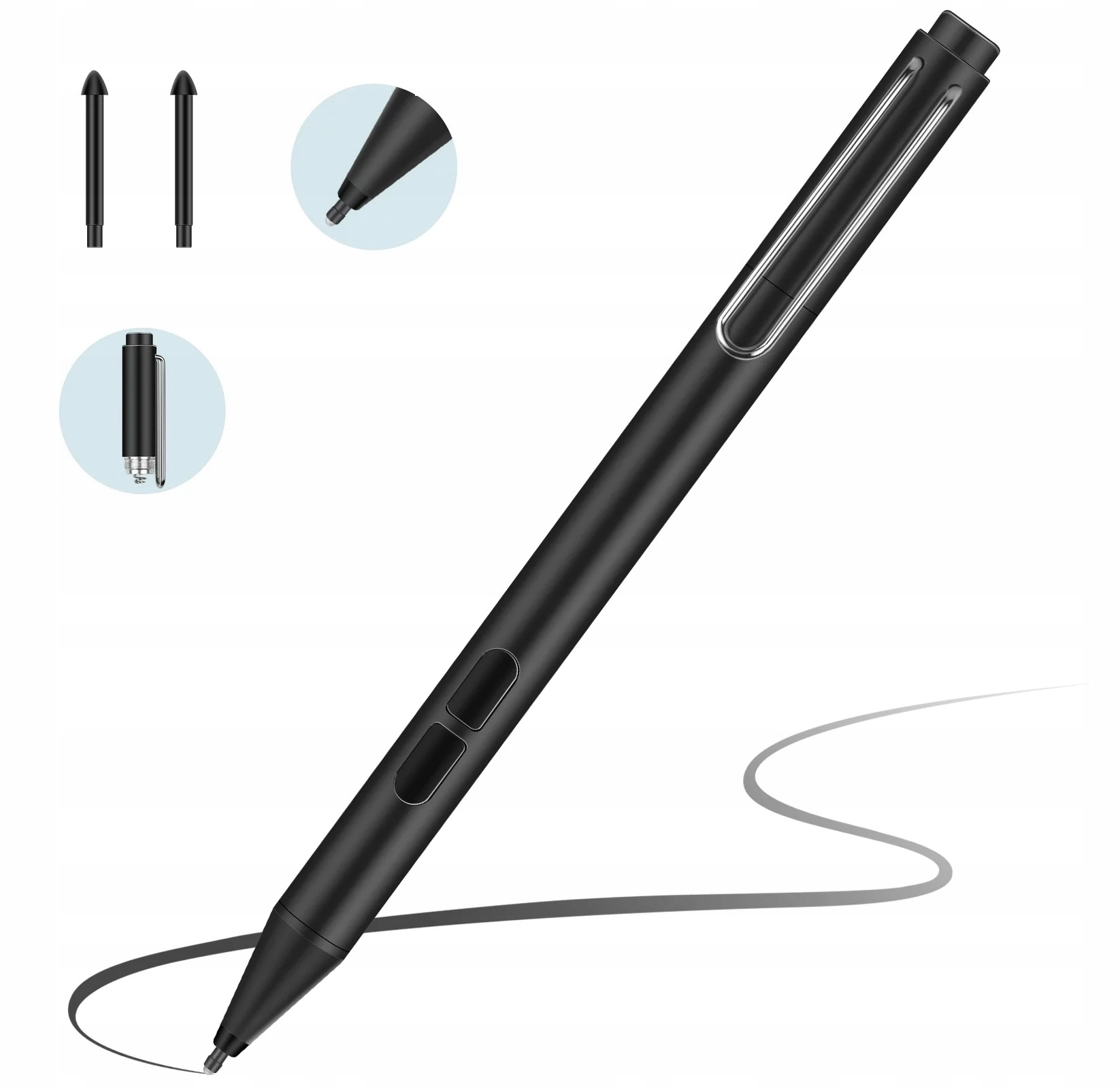 Pióro Rysik do Microsoft Surface Pen 4096 Czarny – Idealne akcesorium dla Twojego urządzenia