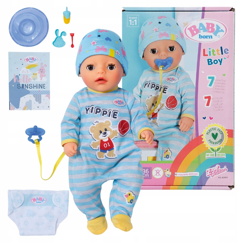 BABY born Little Boy Lukas 36cm – Interaktywny towarzysz zabaw dla dzieci