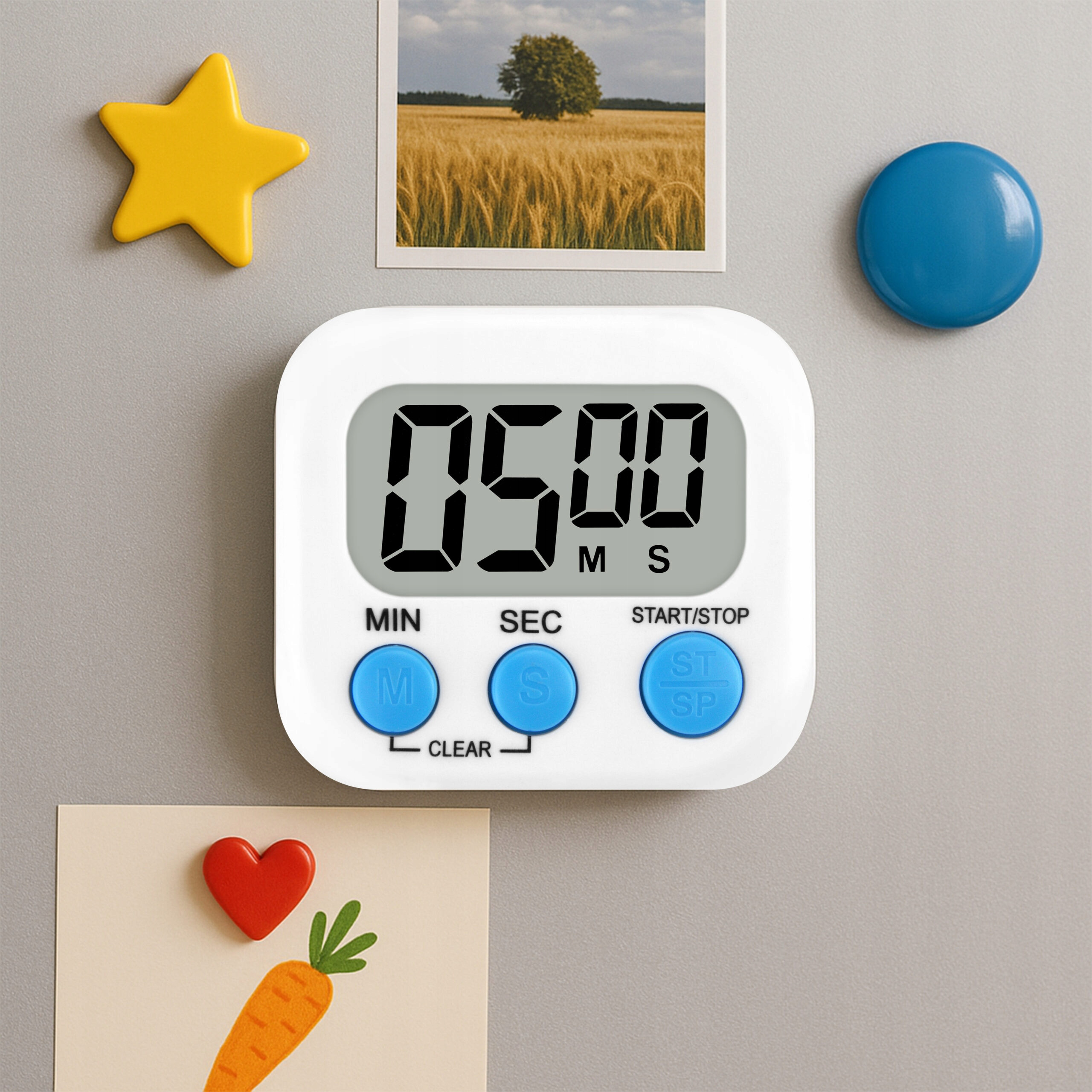 Wbudowany magnes i poręczny design