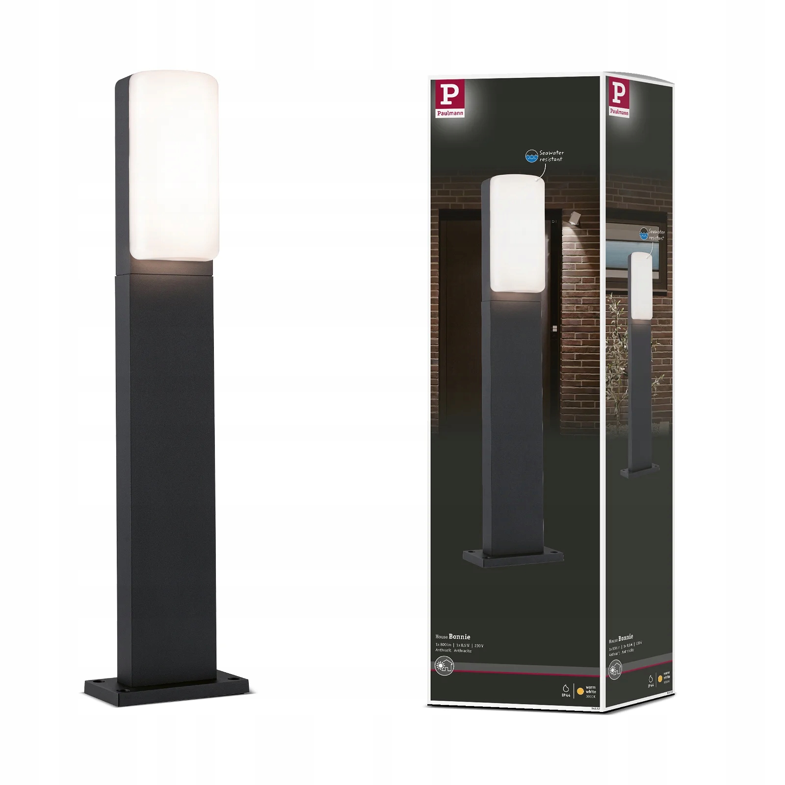 Paulmann Oprawa ogrodowa BONNIE LED 8.5W 560lm 3000K IP44 – Elegancja i funkcjonalność w Twoim ogrodzie