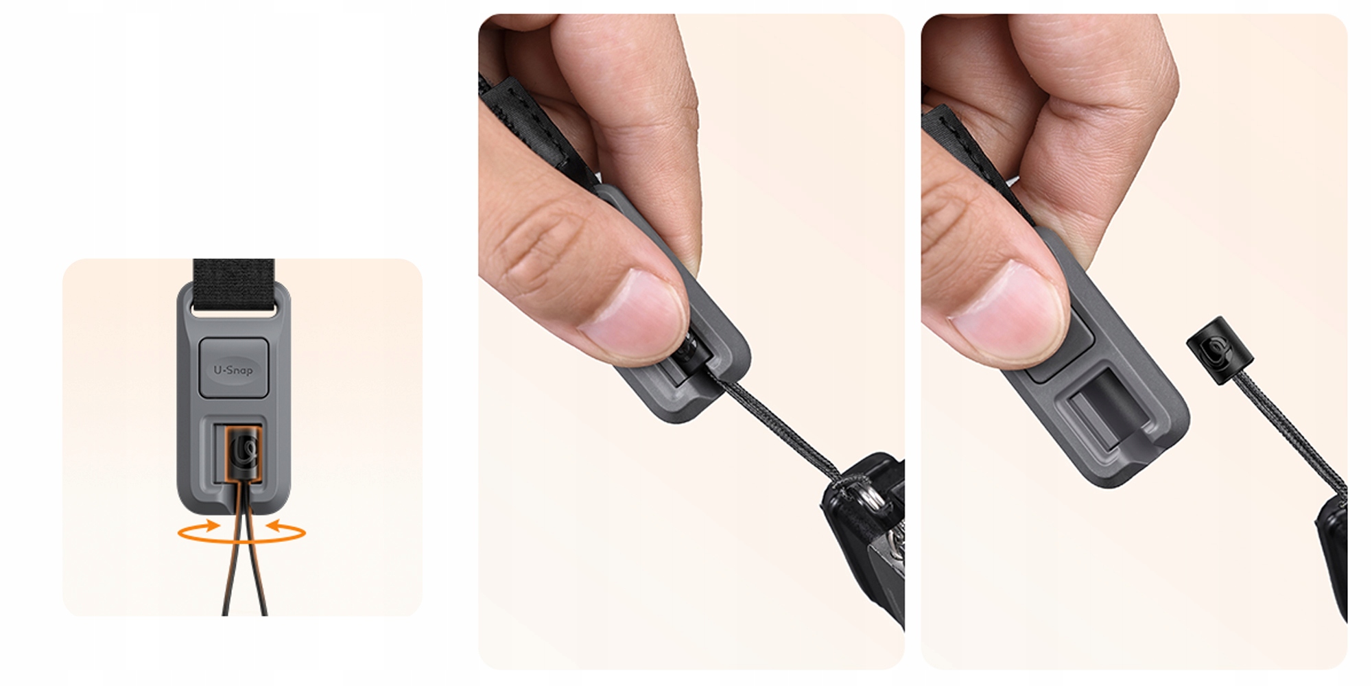 System szybkiego montażu U-Snap – Błyskawiczne przypinanie aparatu