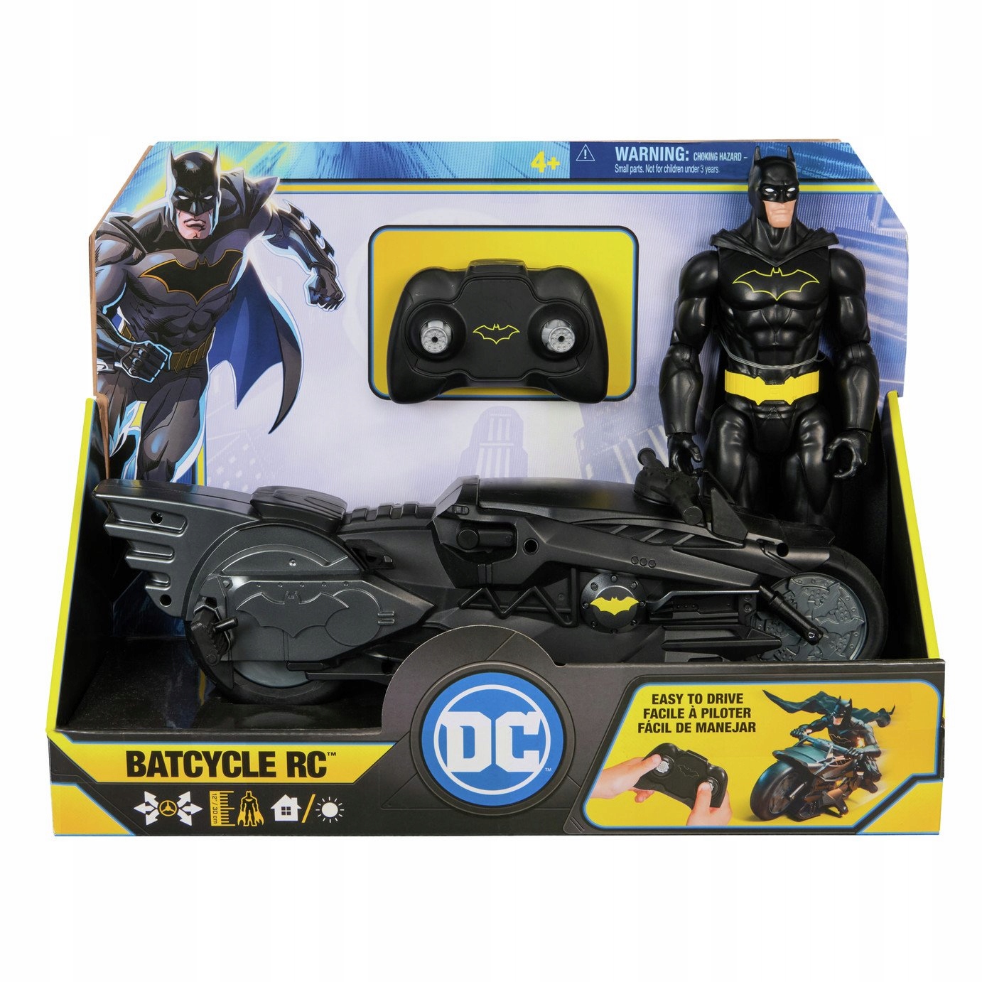Batman Stealth Batcycle RC – Zdalnie sterowany motocykl z figurką Batmana