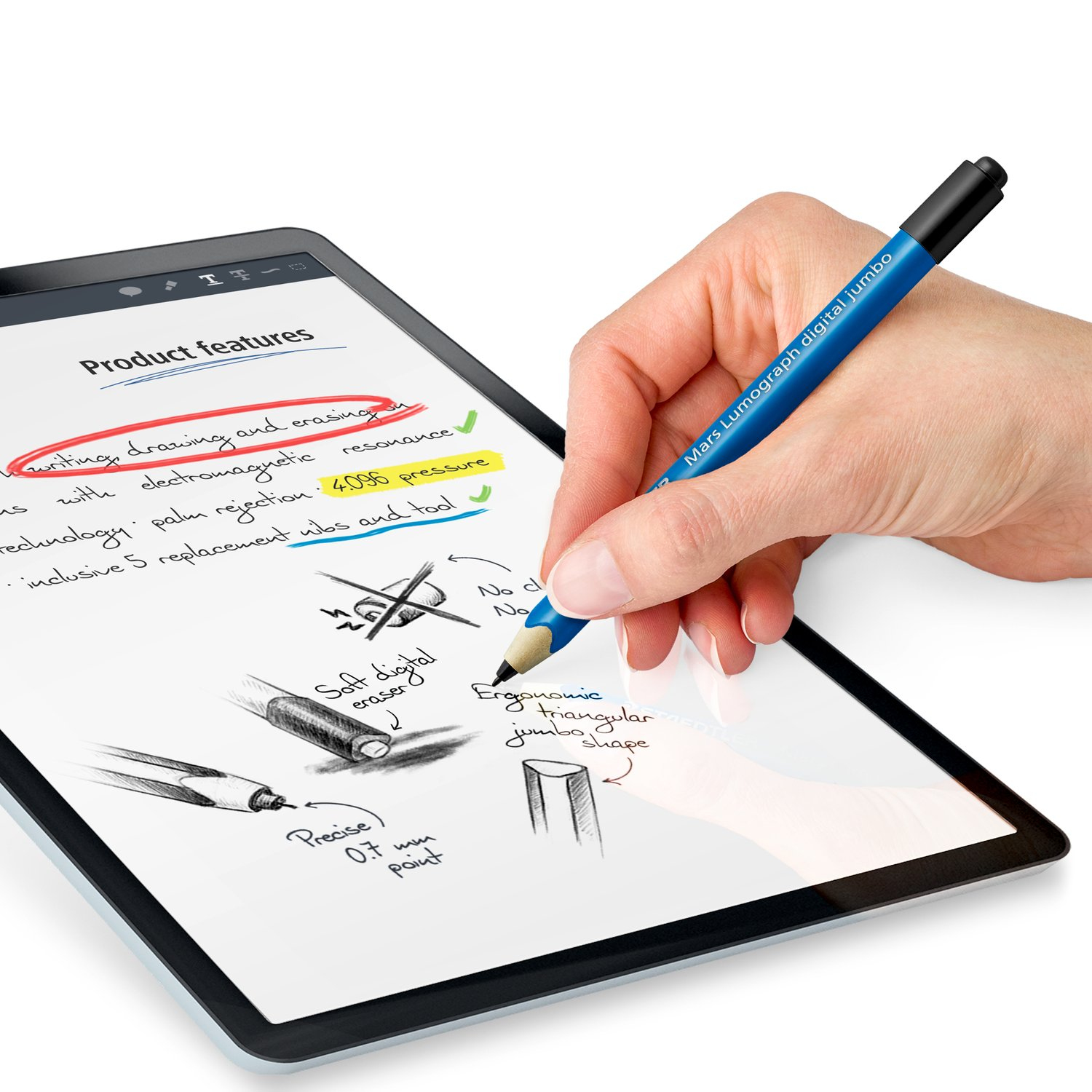 Czułość nacisku – 4096 poziomów dla precyzyjnego rysowania