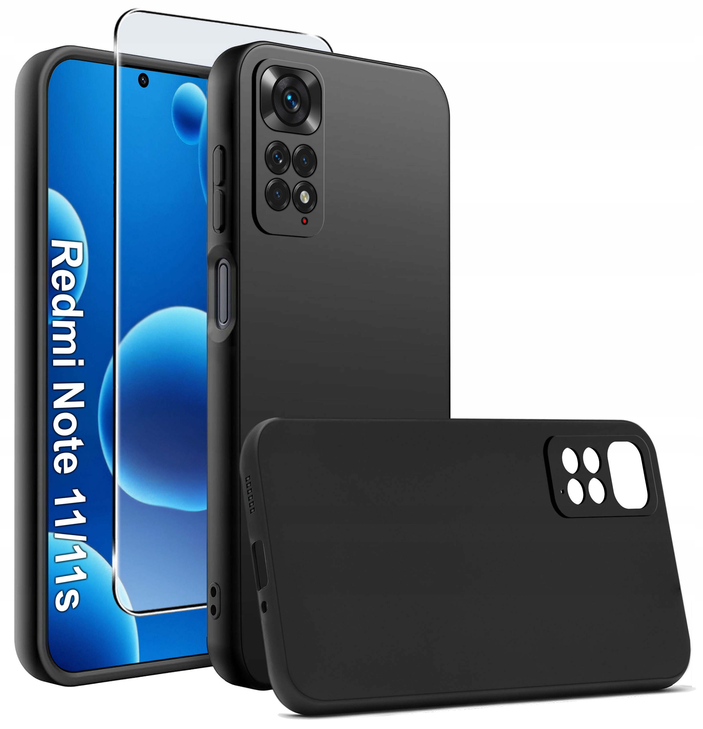 Etui Matowe Czarne Silikon Slim do Xiaomi Redmi Note 11 | 11S – Idealna ochrona dla Twojego smartfona