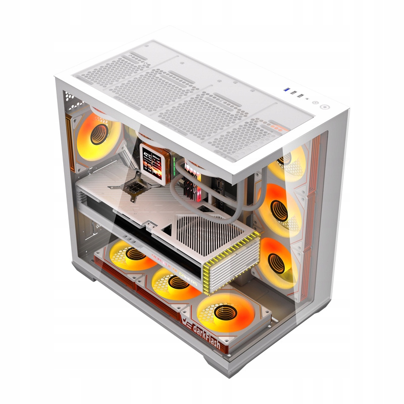 Przestronna konstrukcja Midi Tower z hartowanym szkłem
