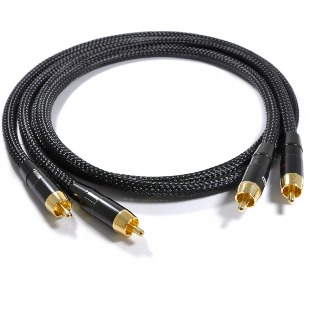 Kabel RCA (Cinch) x2 - RCA (Cinch) x2 0.5m czarny – Wysoka jakość dźwięku