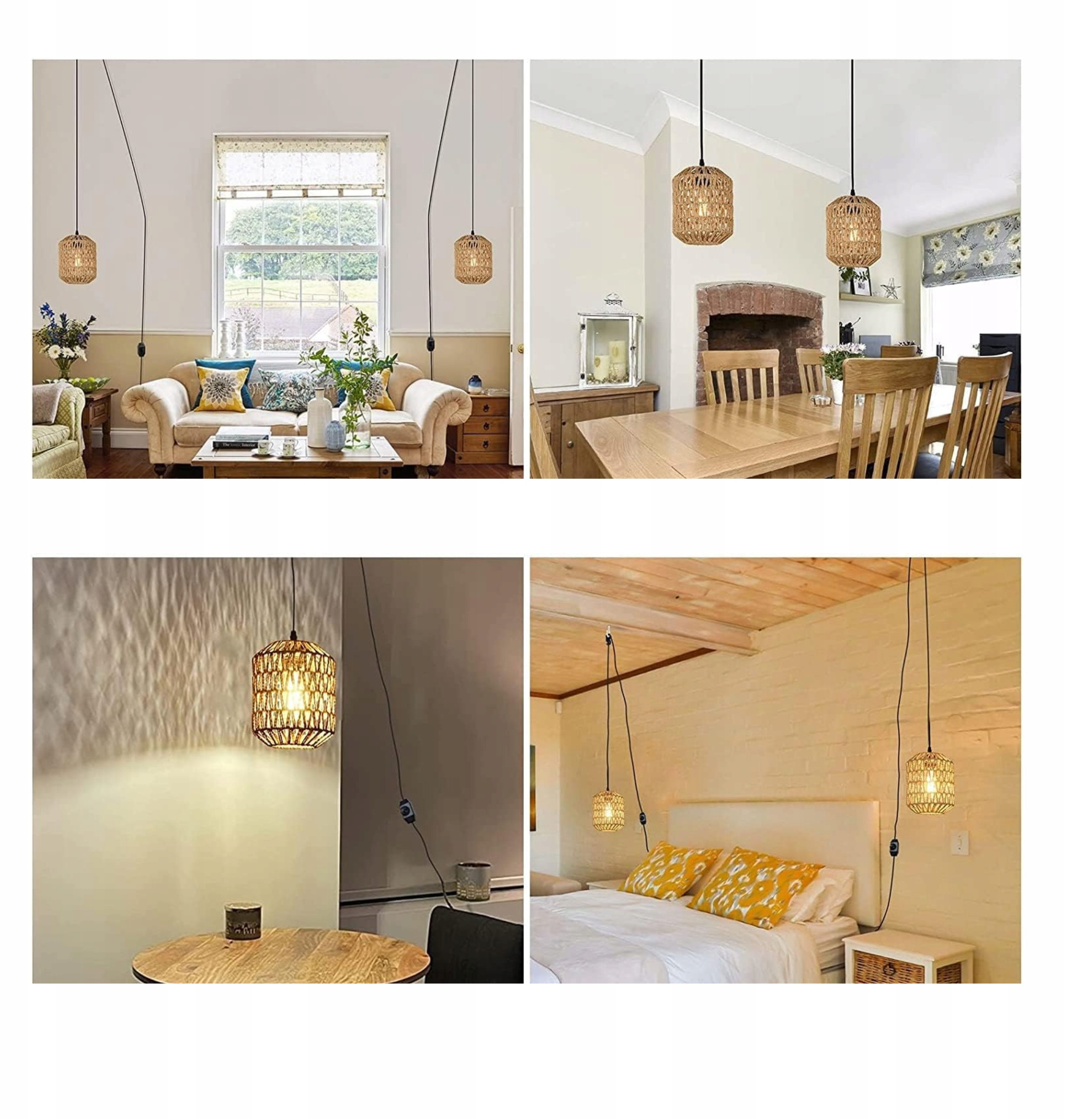 Zastosowanie w różnych przestrzeniach: salon, sypialnia, jadalnia