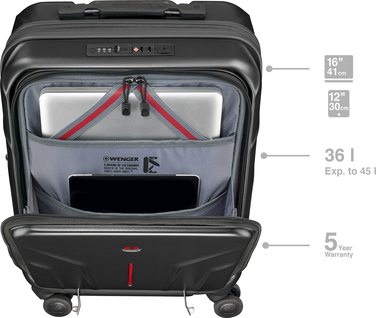 Przestronność i organizacja – Pojemność 35 litrów i kieszeń na laptopa