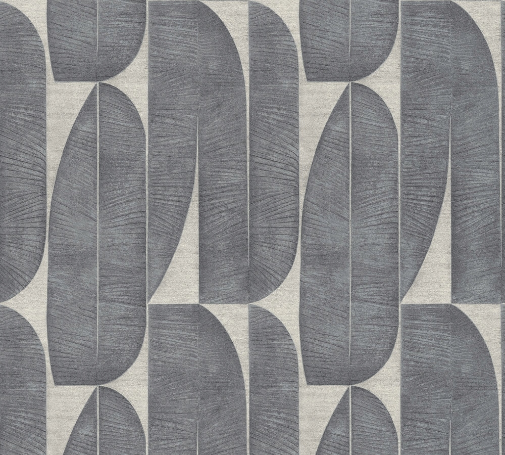 Tapeta WALLPAPER 396583 GREY LEAVES – Elegancka dekoracja do Twojego wnętrza