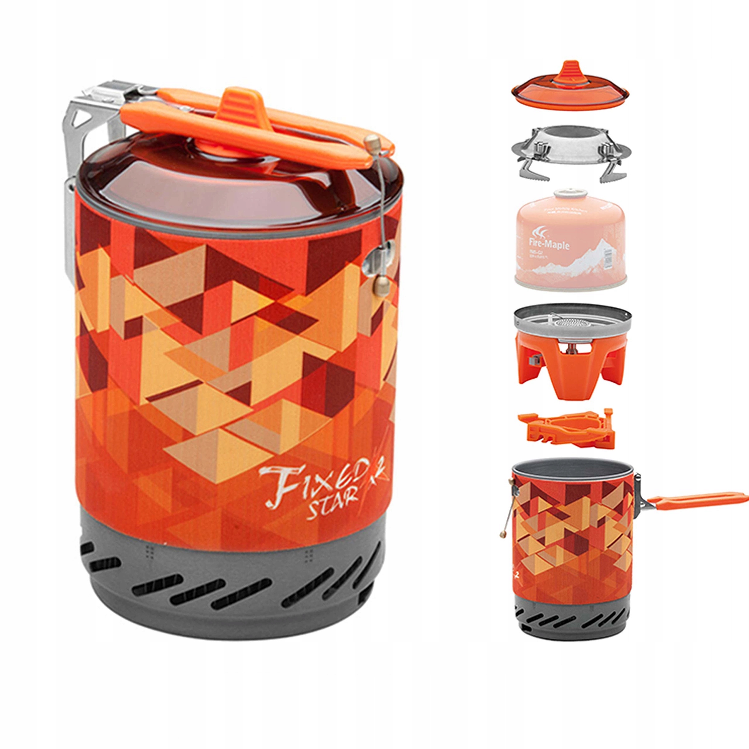 W zestawie: palnik, garnek i akcesoria