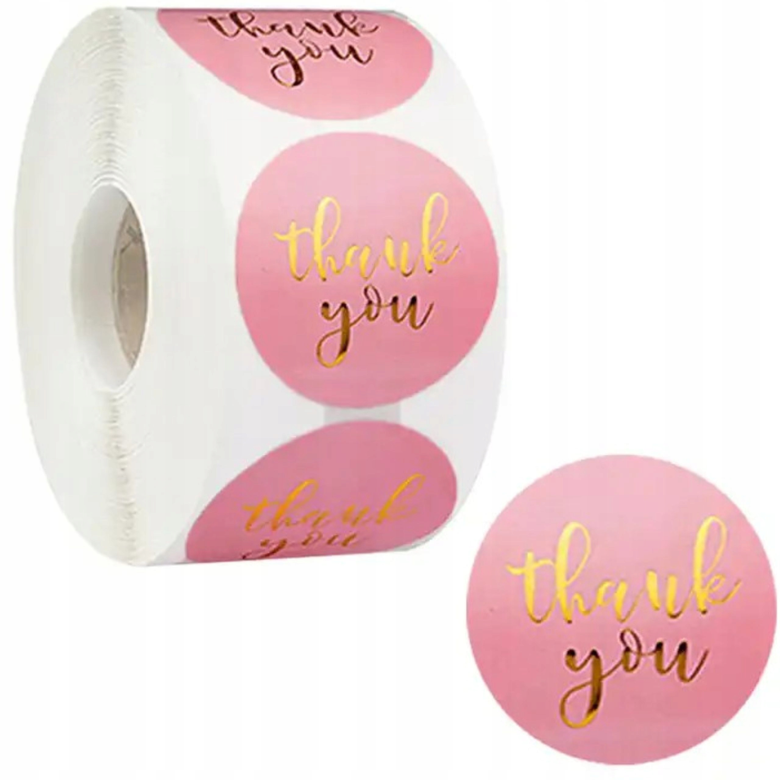 Elegancki design z pozłacanym napisem 'Dziękuję'