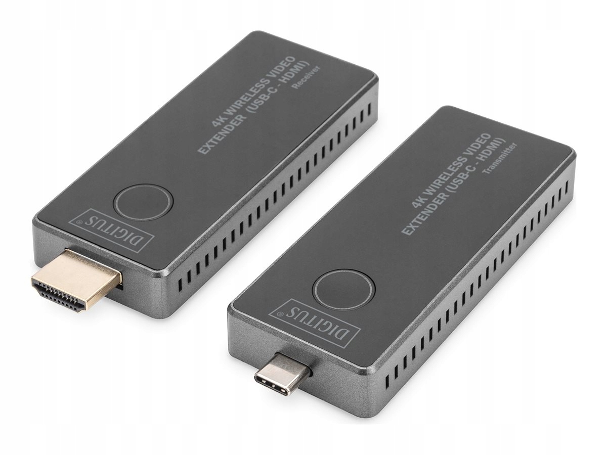 System przekazu sygnału AV Digitus DIGITUS 4K wireless Video Extender Set USB-C -> HDMI 30m – Doskonała jakość obrazu i dźwięku