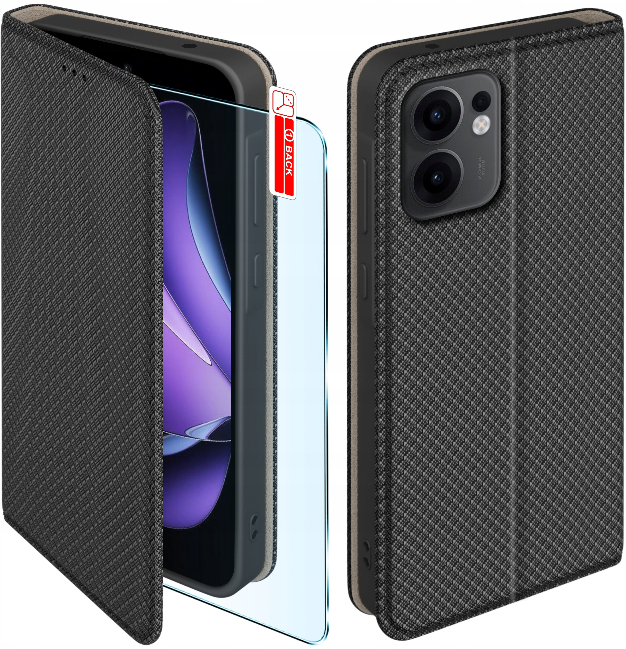 Etui z klapką do Oppo Reno 13 FS 5G – Elegancka ochrona dla Twojego smartfona