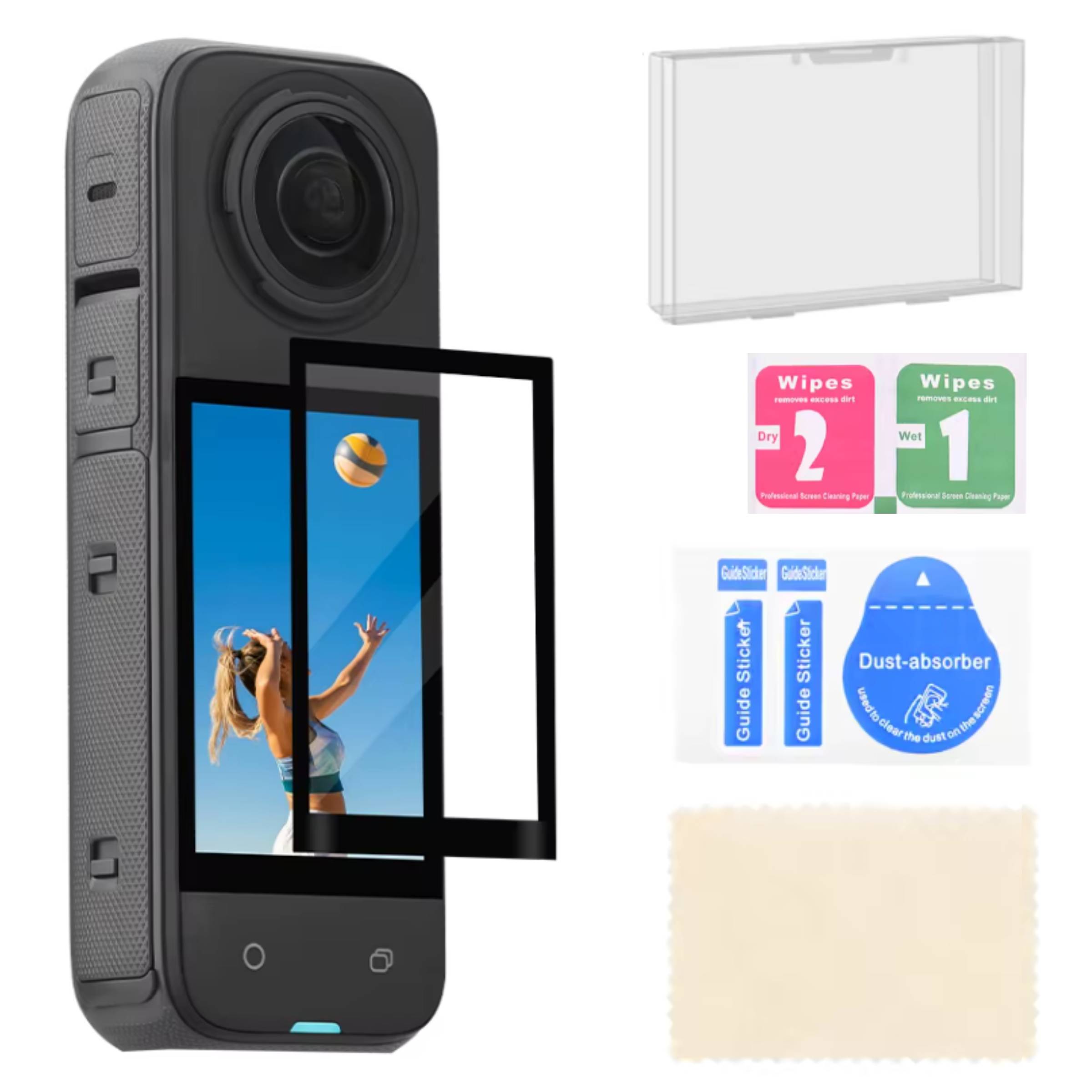 Folia Ochronna Szkło Hartowane na Ekran do Kamery Sportowej Insta360 X5 / X4 – Najlepsza ochrona dla Twojej kamery