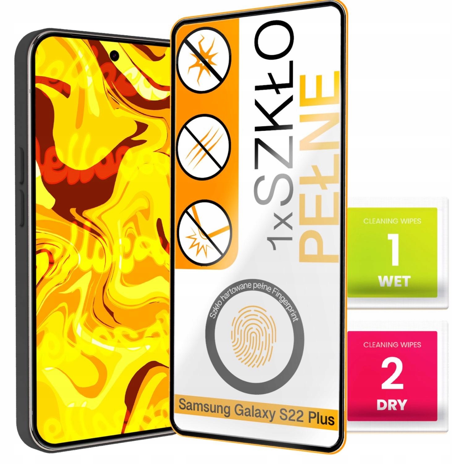 Szkło Hartowane Do Samsung Galaxy S22 Plus / S23 Plus (Fingerprint, Pełne) – Najlepsza ochrona ekranu