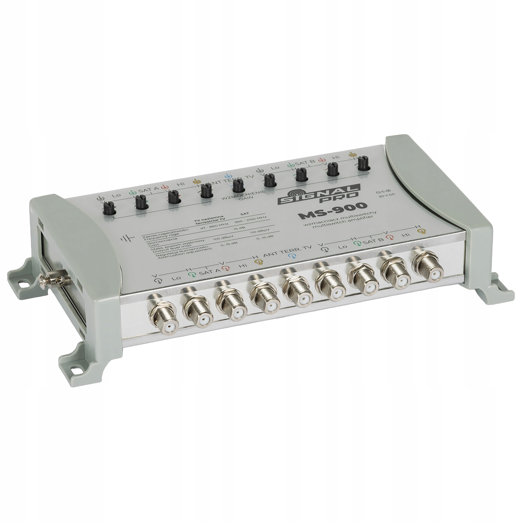 Wymiary i waga wzmacniacza MS-900