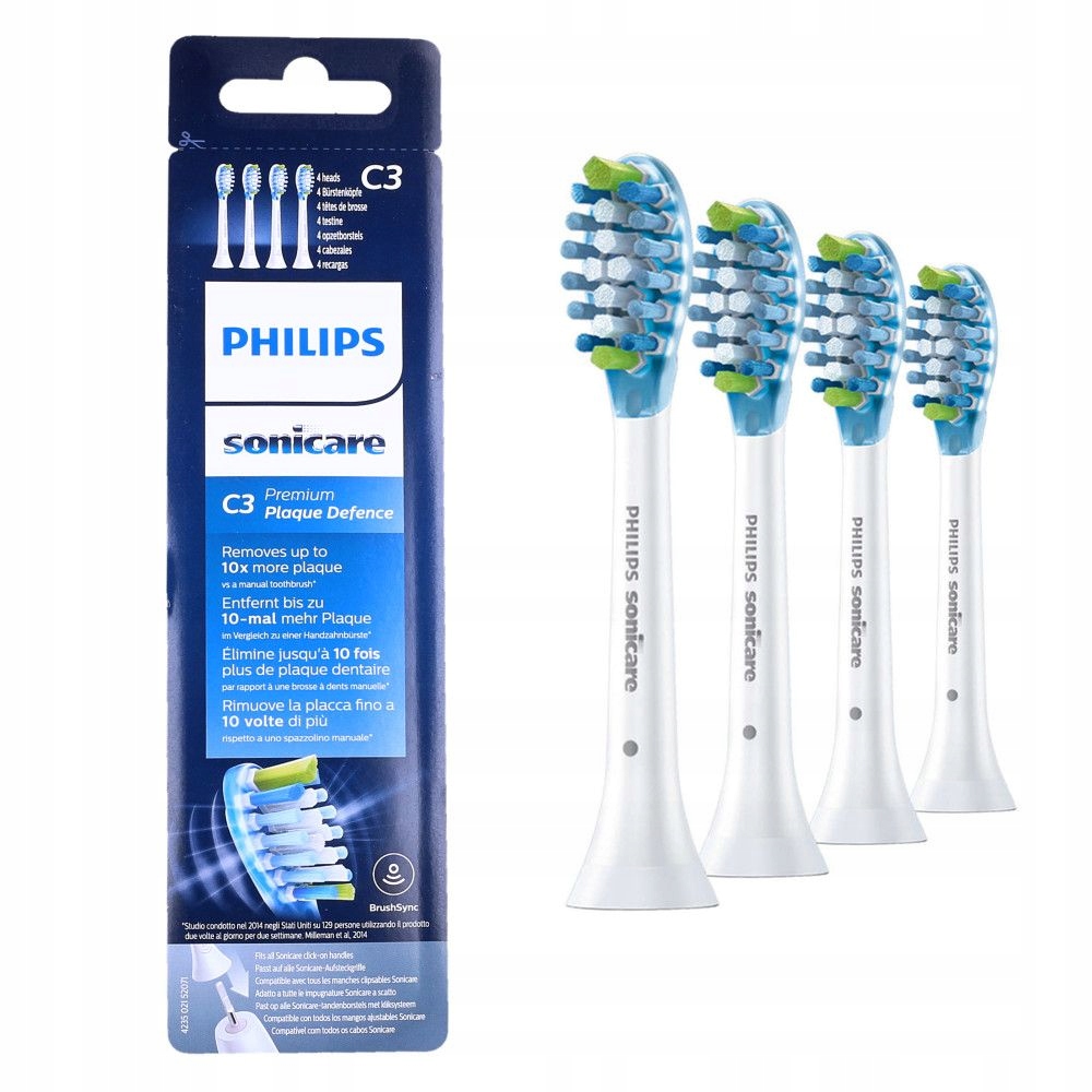 Końcówki do szczoteczki Philips Sonicare C3 Premium HX9044/17 – Doskonałe czyszczenie dla Twoich zębów