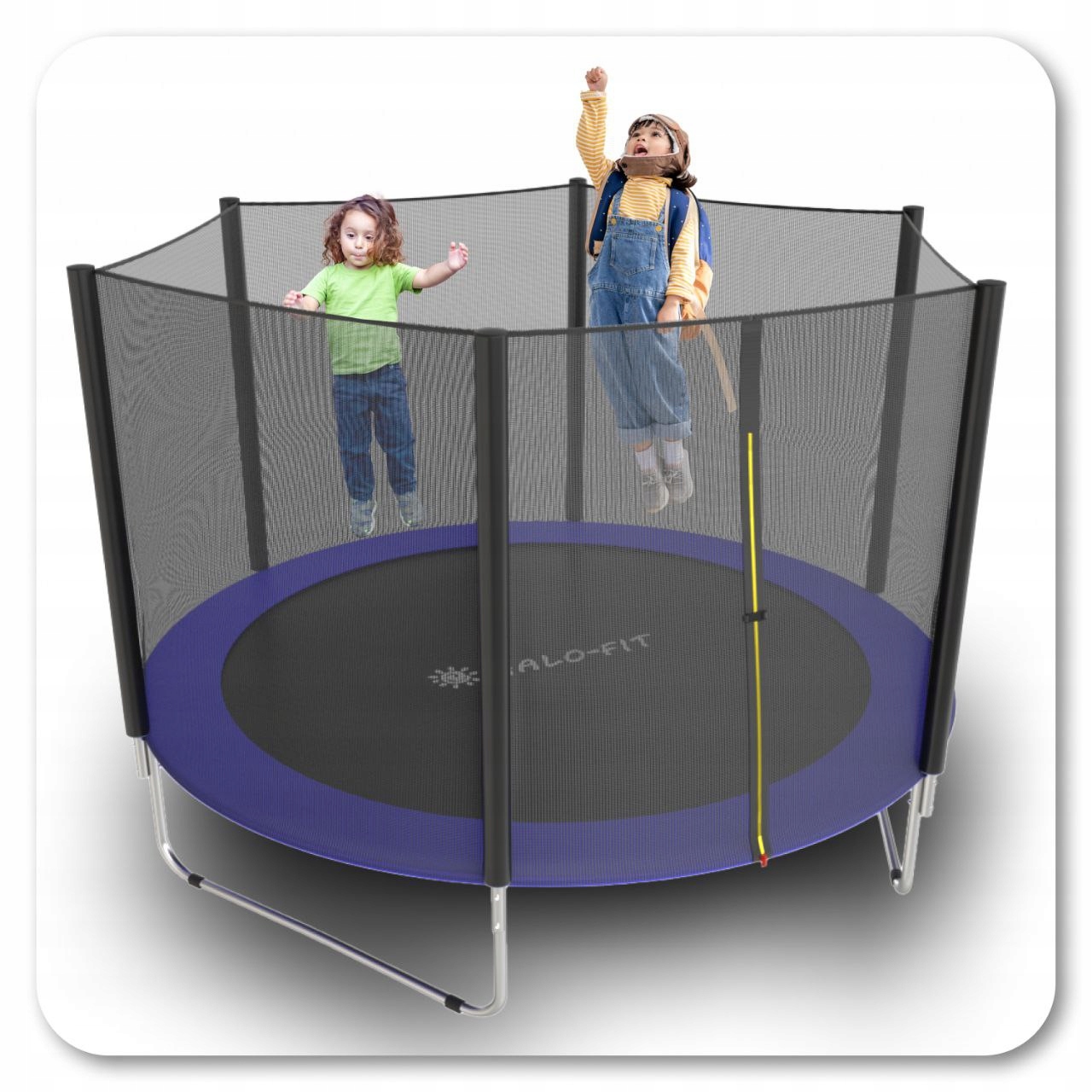 Trampolina ogrodowa z siatką zewnętrzną Halo-Fit Standard 10 FT – Idealna zabawa dla całej rodziny