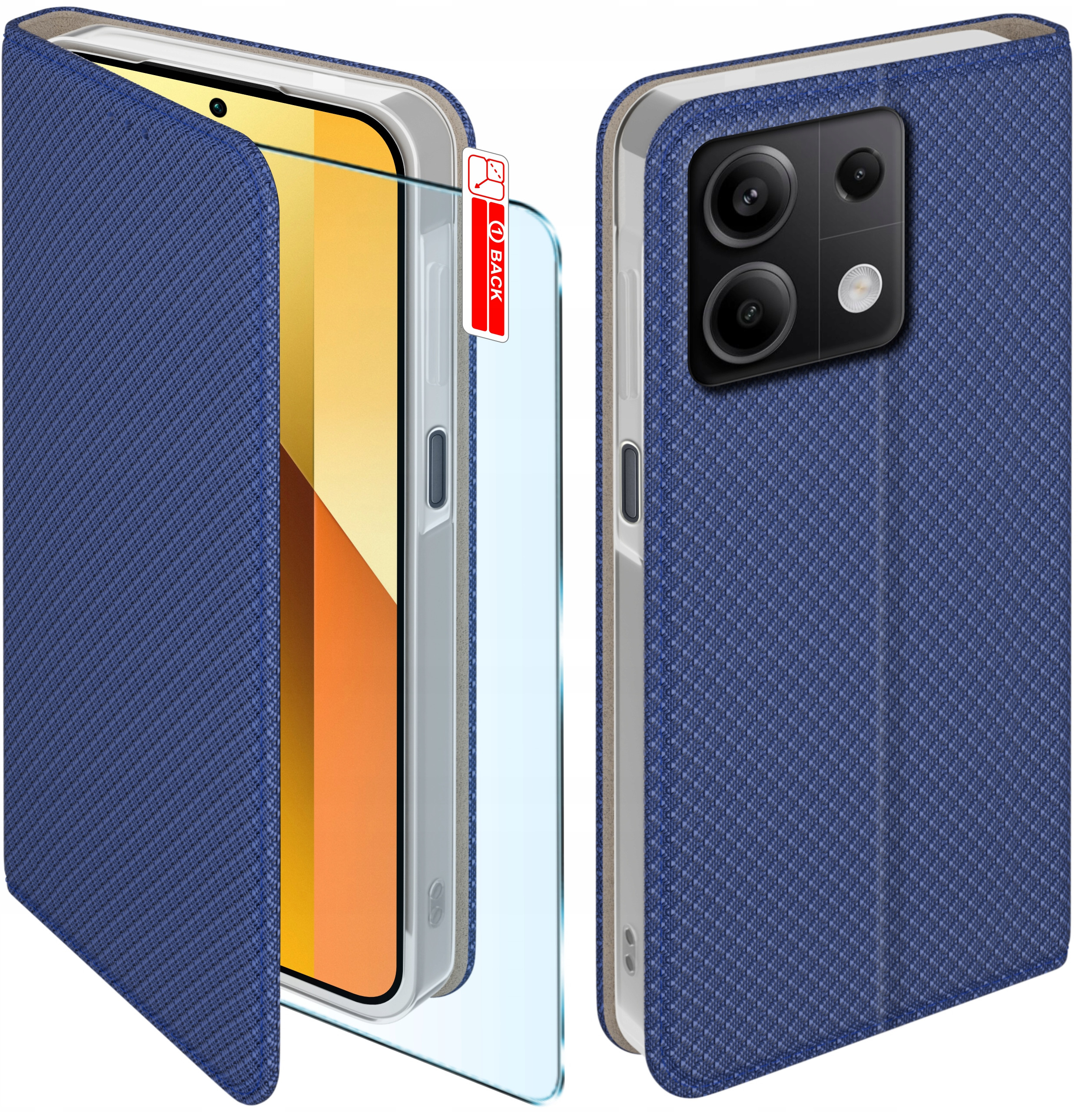 Etui do Xiaomi Redmi Note 13 Pro 5G SMART MAGNET CASE PORTFEL + SZKŁO 9H – Ochrona i styl w jednym
