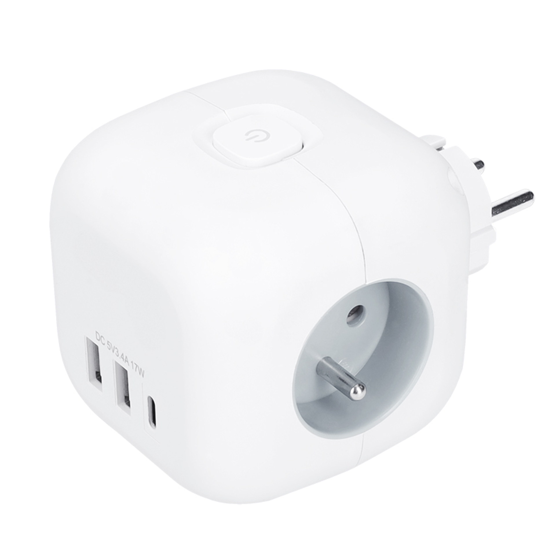 Solight rozbočka kostka, 3x 16A + USB A+C – Wydajne zasilanie dla Twoich urządzeń