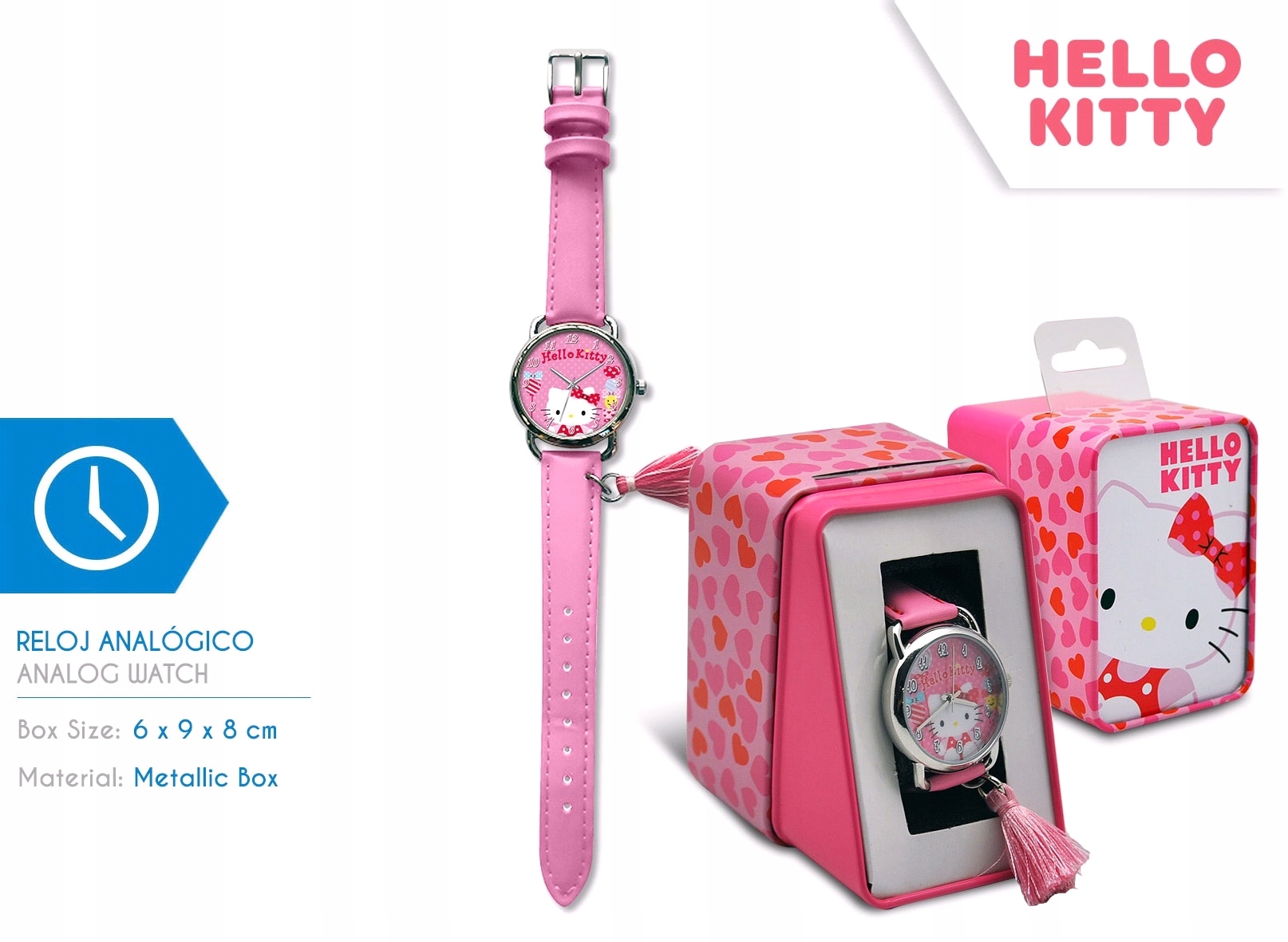 Hello Kitty zegarek z paskiem HK50039 – Urokliwy dodatek dla małych fanek