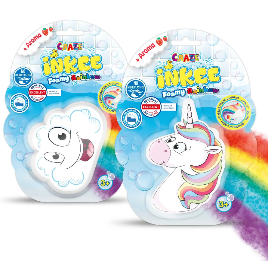 Vonios bomba Craze Inkee Rainbow Unicorn and Cloud – Magiczna przygoda w kąpieli
