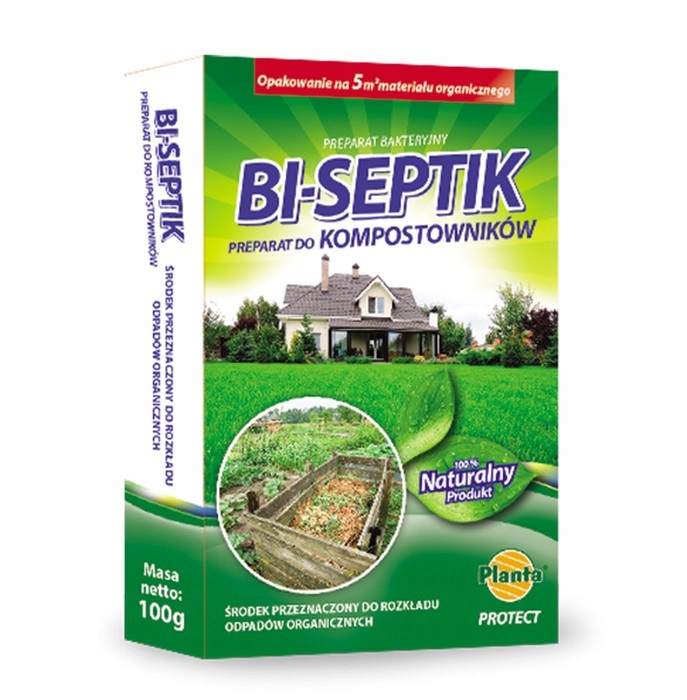 Środek do kompostowania proszek BI-SEPTIK 100g – wsparcie dla Twojego kompostu