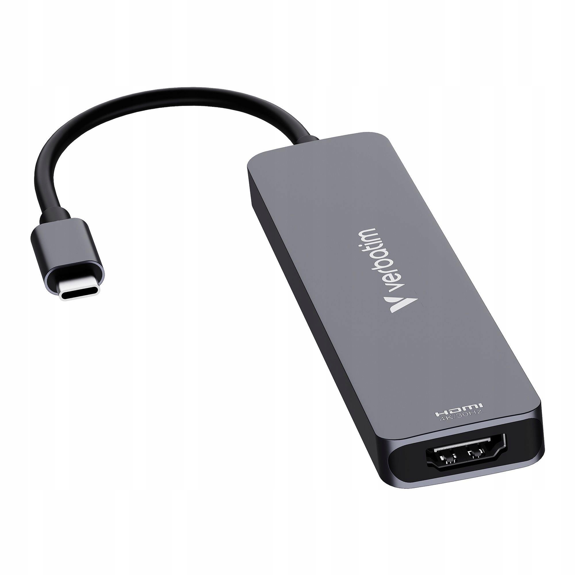 Adapter Hub Verbatim HDMI/USB-C 3.2 – Wszechstronność w Twoim biurze
