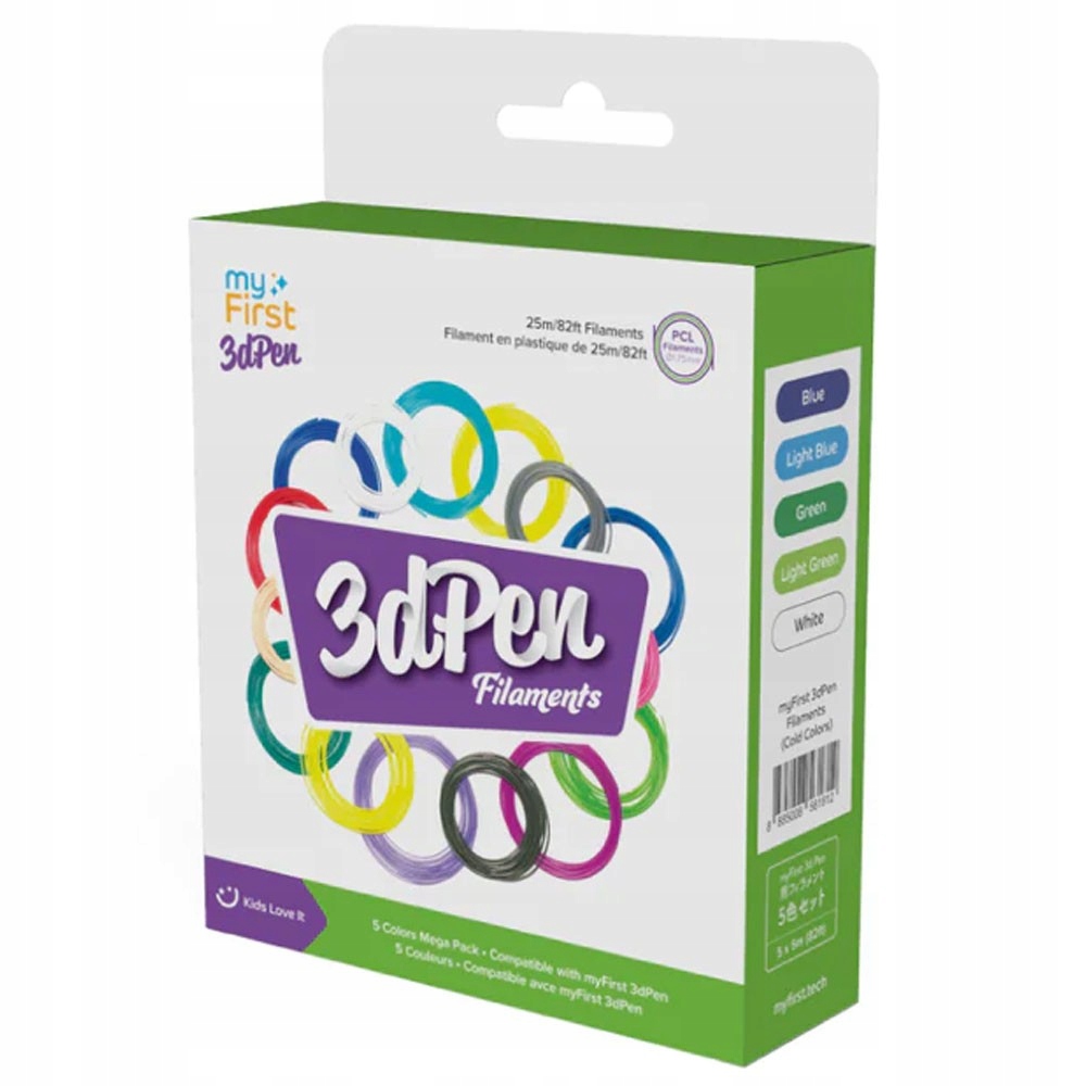 Wkłady Filamenty 5x 5m do Długopisu 3D PEN Make MyFirst – Kreatywność w Twoich rękach