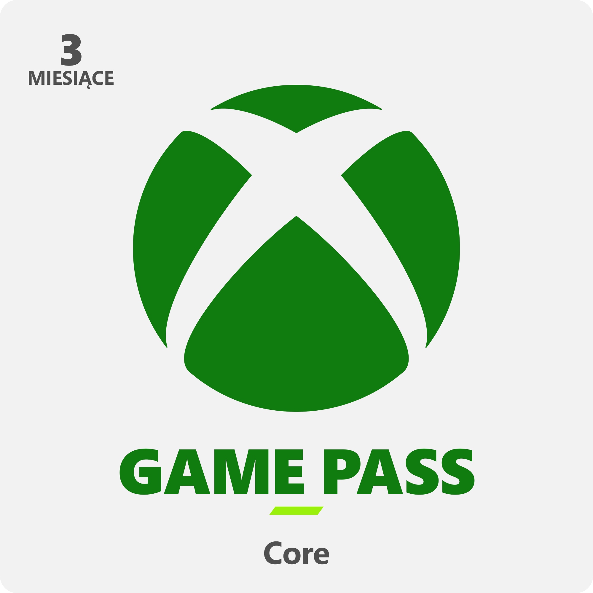 Microsoft Xbox Game Pass Core – Subskrypcja na 3 miesiące dla graczy