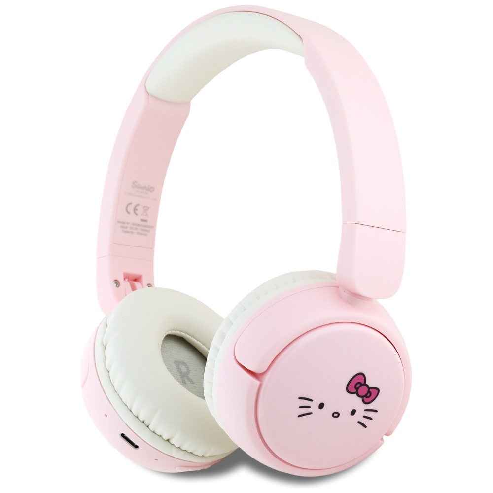 Słuchawki nauszne Hello Kitty Face Logo Bluetooth – Styl i jakość w różowym wydaniu