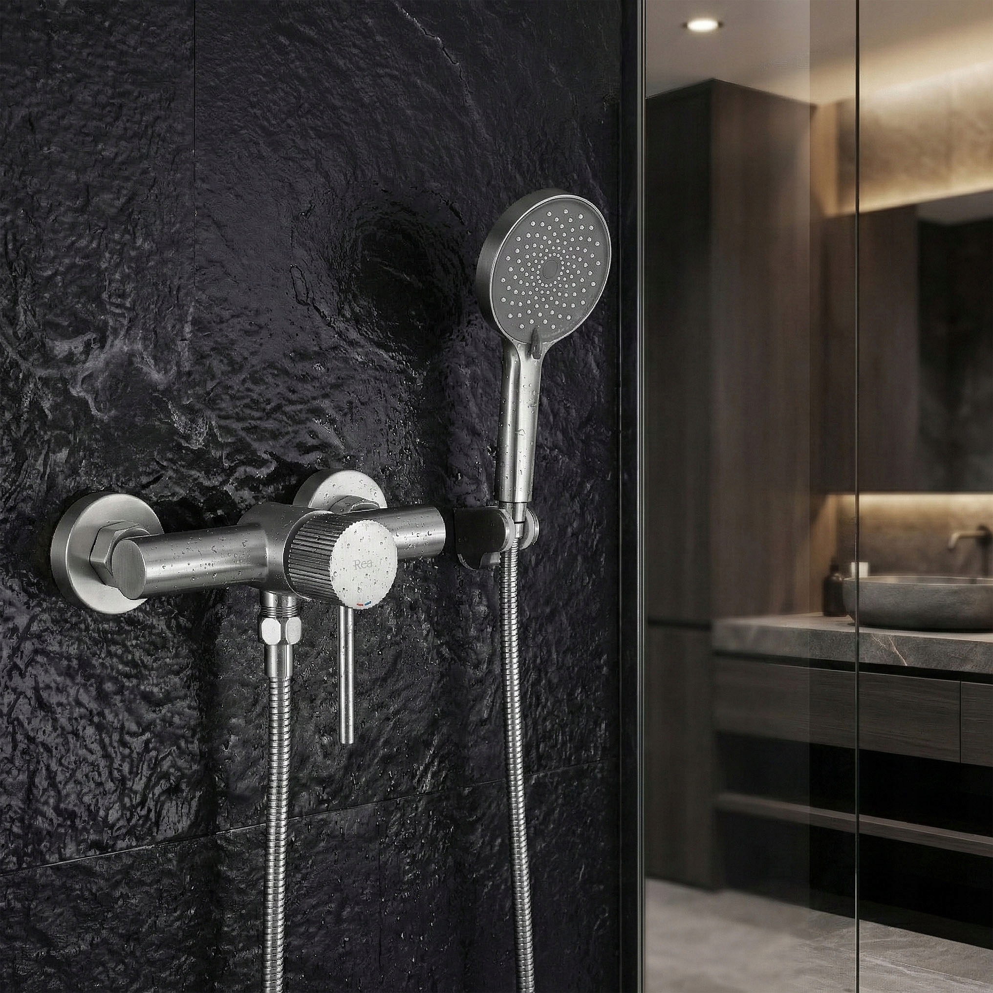 Stylowy design w kolorze srebrnym