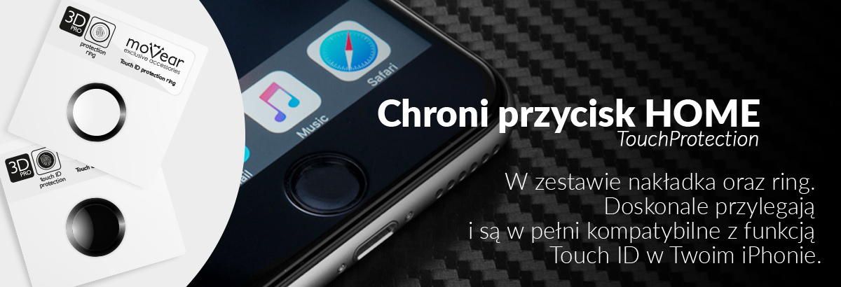 Nakłdaka na przycisk home kompleksowo ochrona dla  iPhone 6 / 6s (4.7”) 
