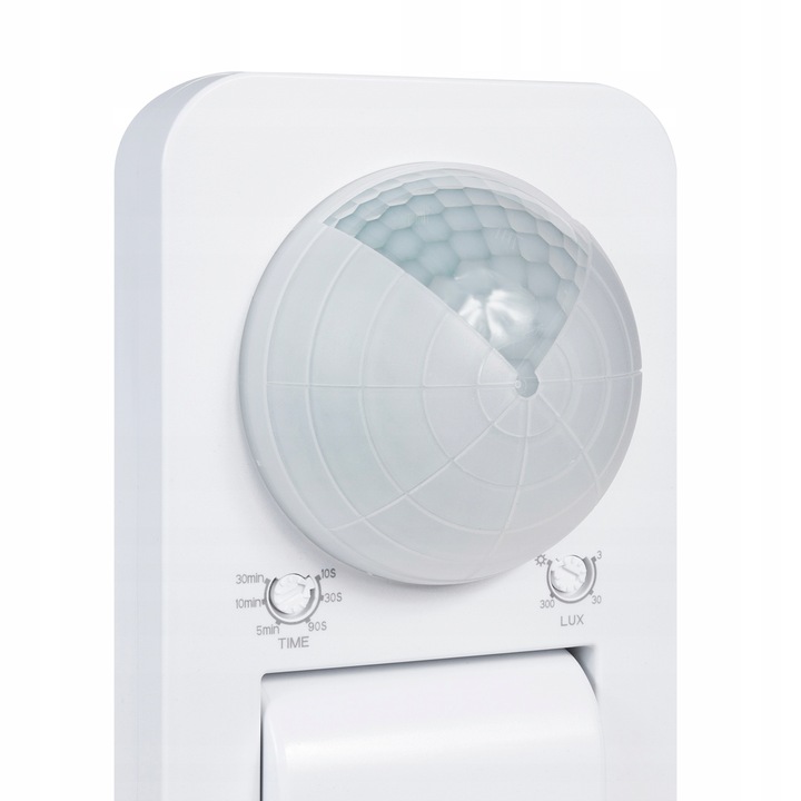 Szeroki kąt detekcji 360° i zasięg do 20 metrów