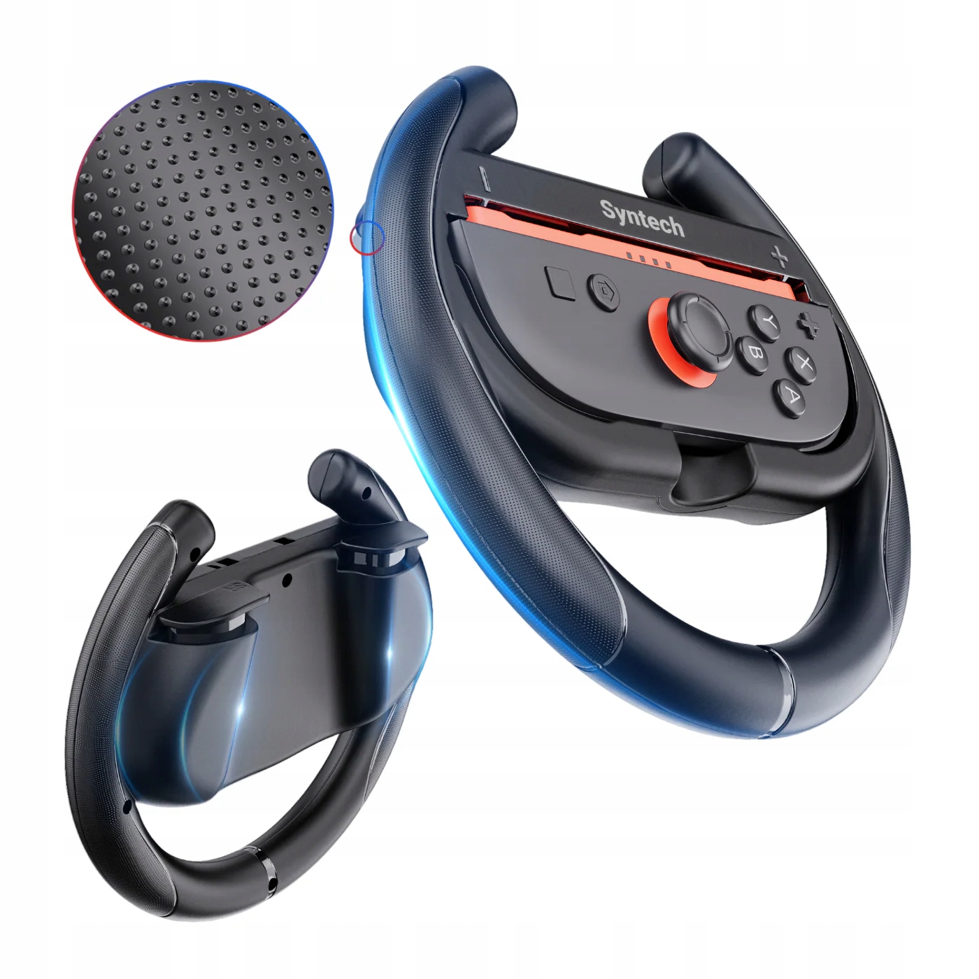 Antypoślizgowy uchwyt dla lepszej kontroli w grach