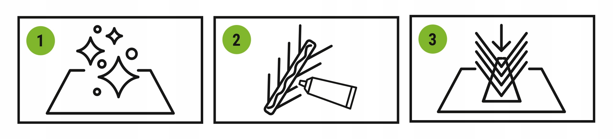 Sposób użycia kleju przy montażu kolców