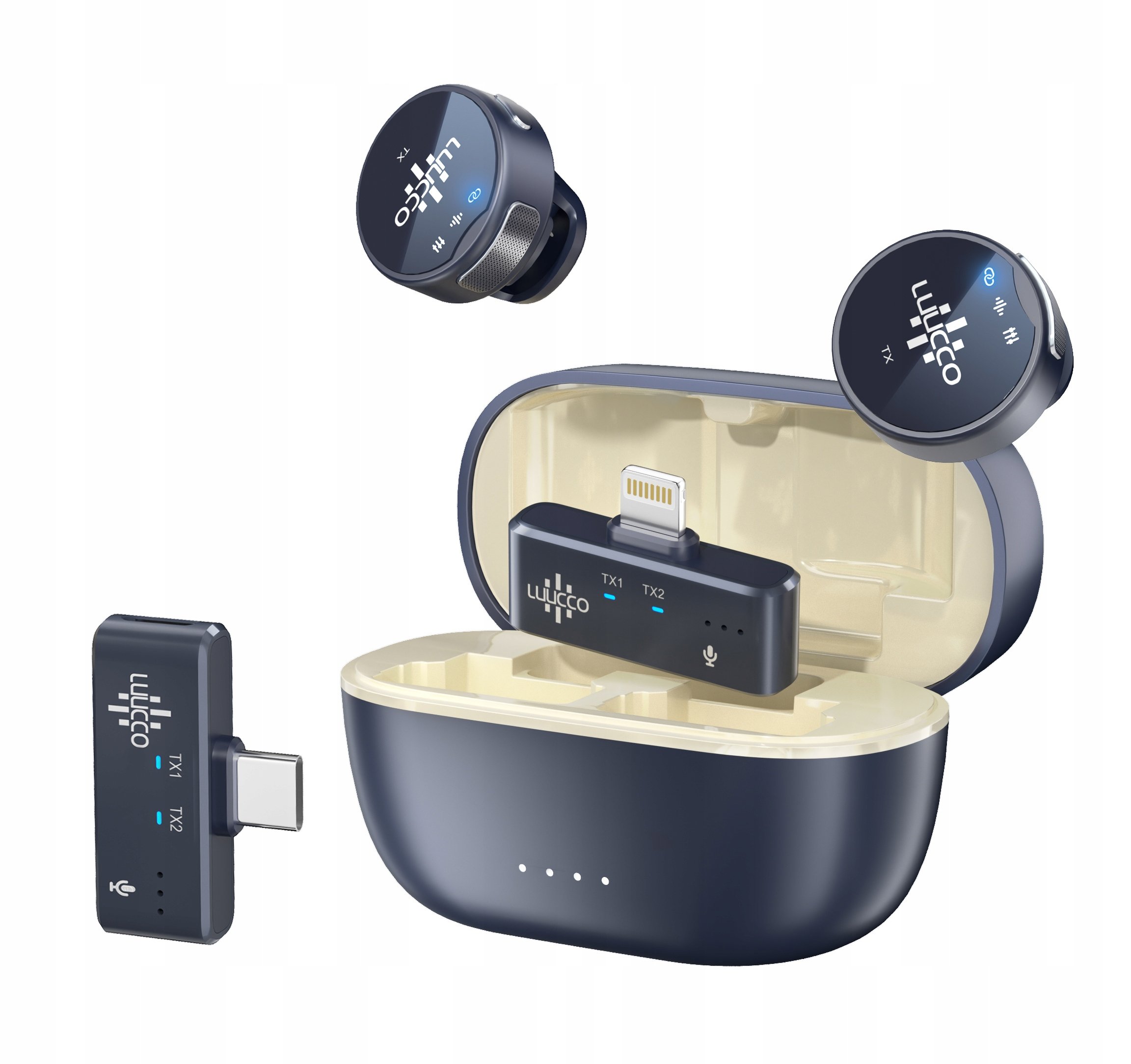 Mikrofon Krawatowy Bezprzewodowy na Telefon USB-C USB TYPE-C LUUCCO MINI K2 – Profesjonalna jakość dźwięku w zasięgu ręki