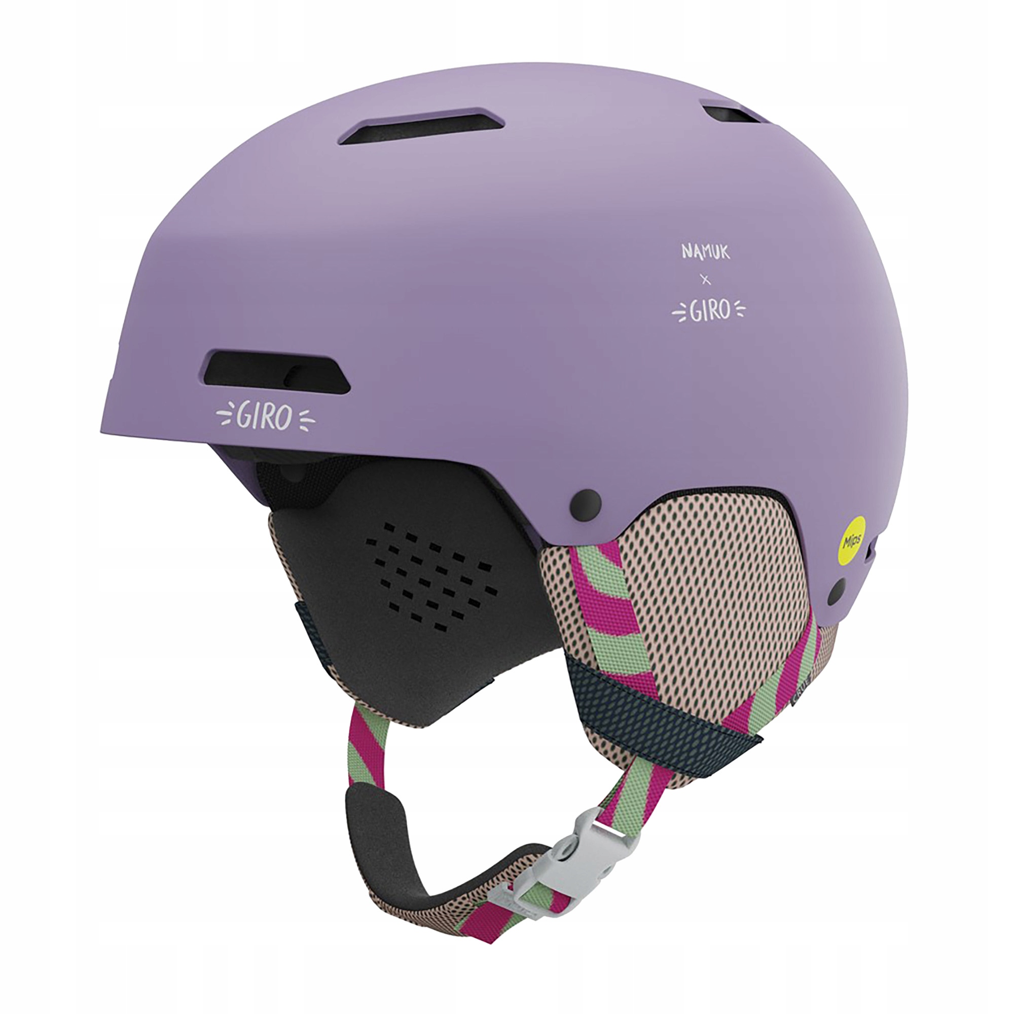 Kask zimowy GIRO CRUE namuk lavender roz. M (55.5-59 cm) – Bezpieczeństwo i styl na stoku