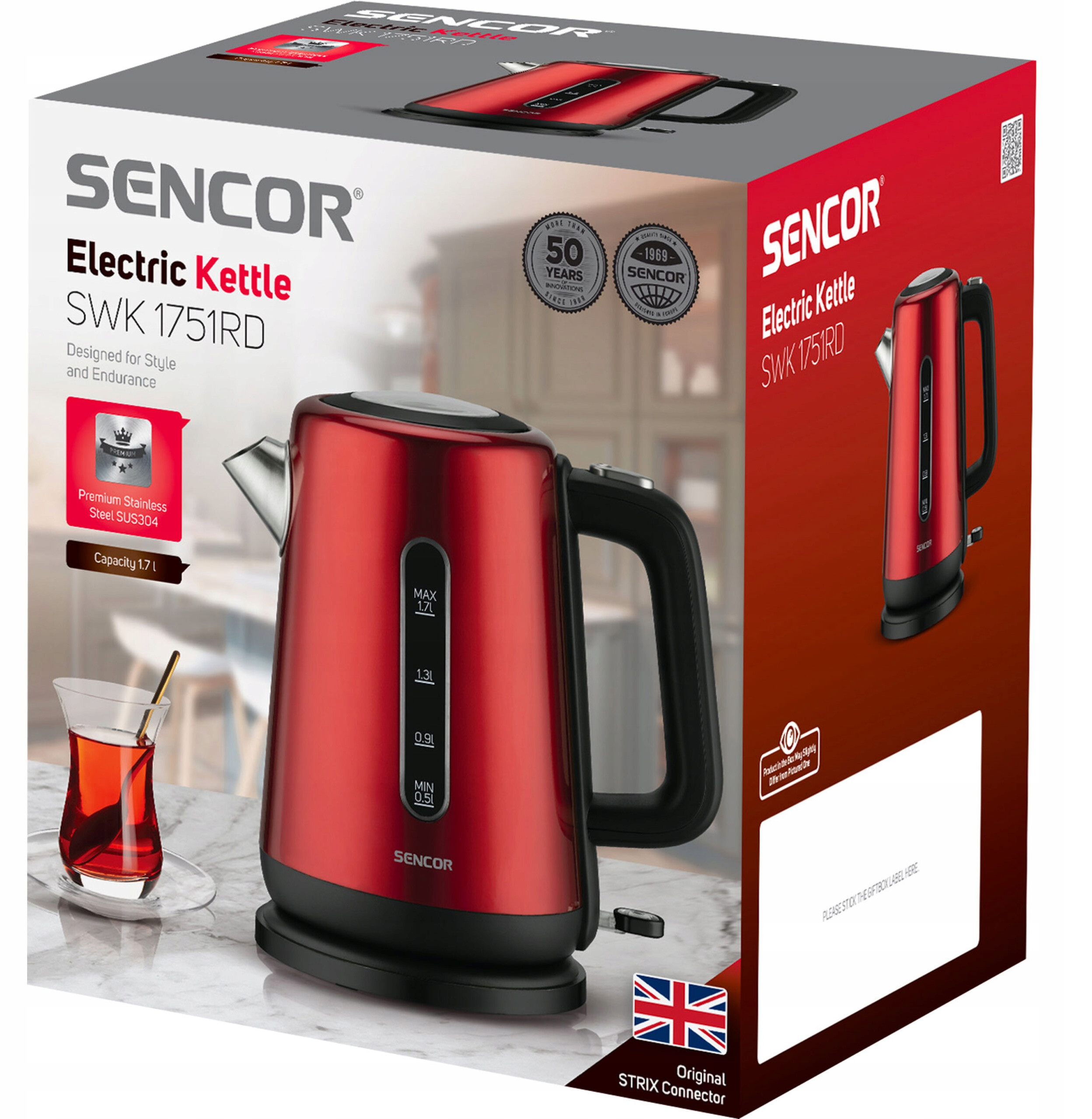 Pojemność 1,7 litra – Idealny do przygotowania napojów dla całej rodziny