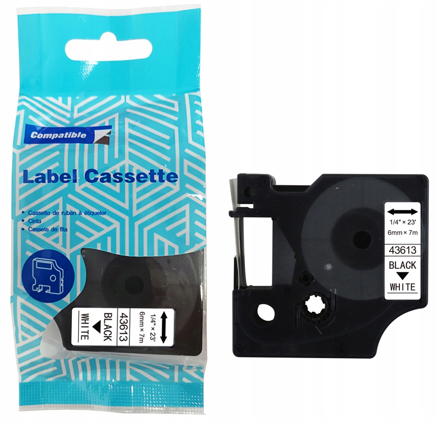 Taśma DYMO D1 43613 6mm x 7m S0720780 – Idealne rozwiązanie do etykietowania