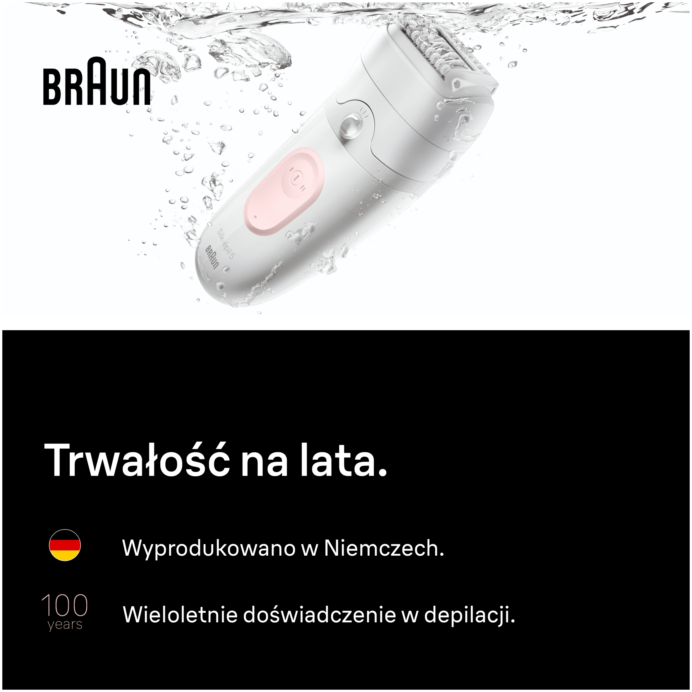 Wygoda użytkowania – Depilacja na mokro i sucho