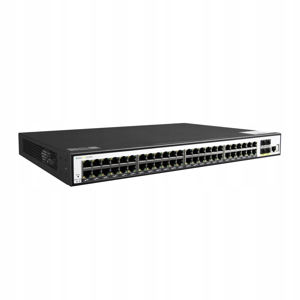 48 portowy zarządzalny switch PoE BCS-SP48G-4SFP-M – Wydajność i niezawodność w sieci