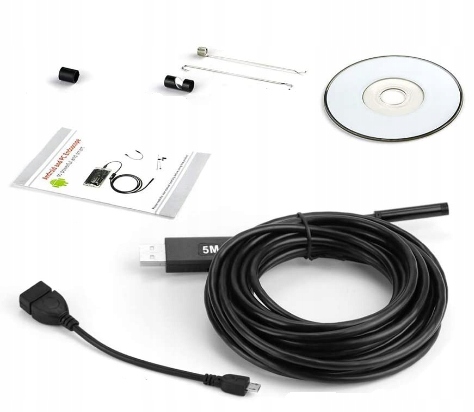 KAMERA INSPEKCYJNA ANDROID ENDOSKOP USB 5m LED +CD Kod producenta KBE027-H
